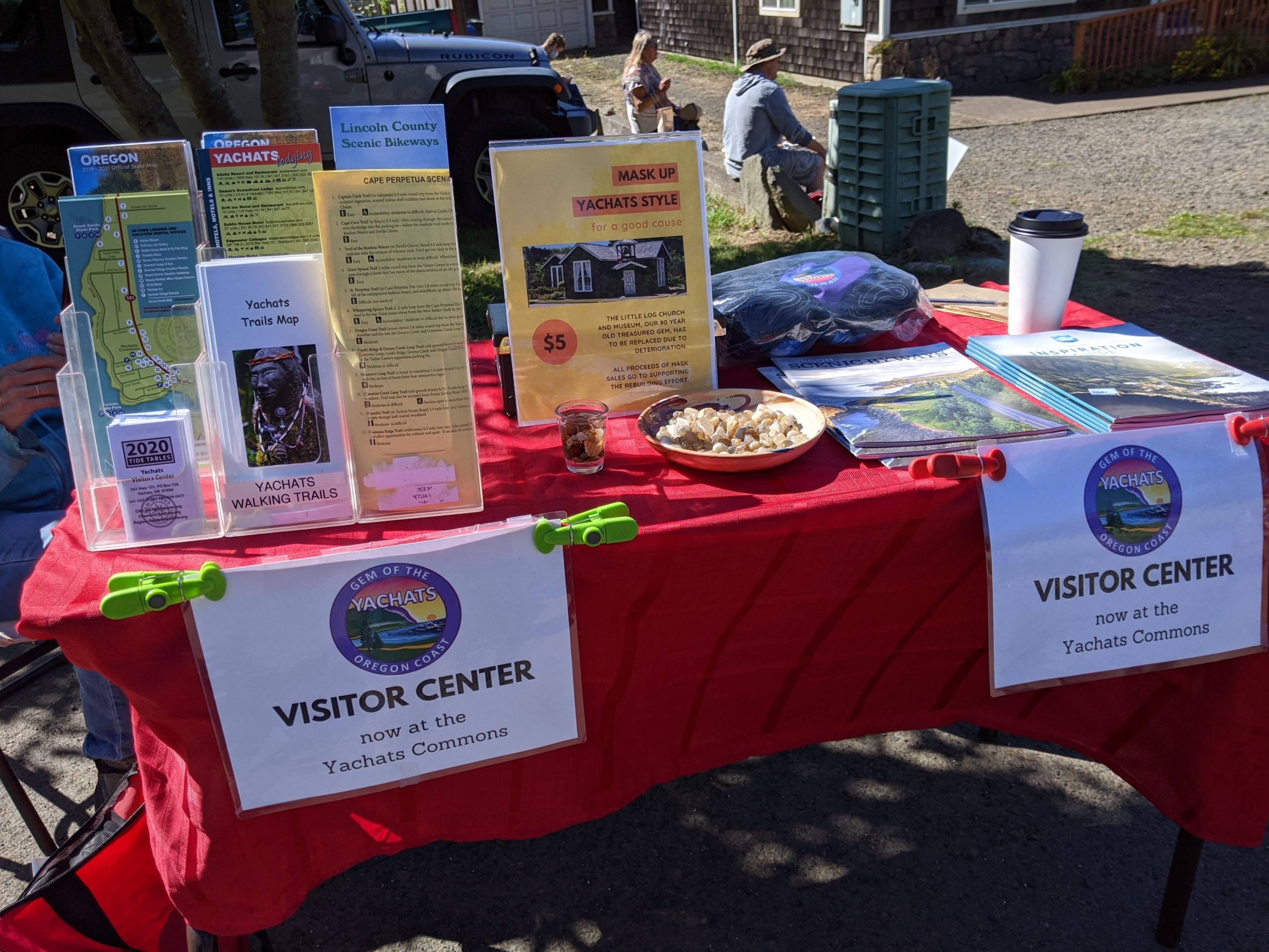 Yachats Visitor Center at the Farmers Market